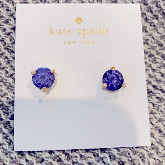 kate spade Jewelry - Kate Spade Sapphire Blue Stud Earrings
